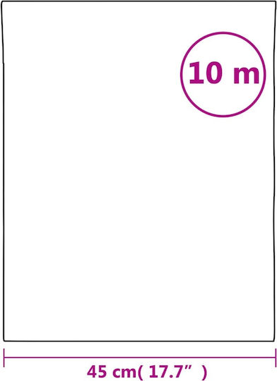 vidaXL Αυτοκόλλητο Βιτρίνας Αμμοβολής 45cm x 10m Διάφανο 155750 1τμχ