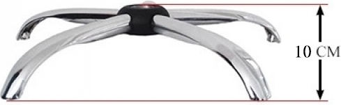 Metal Base for Executive Chair, 56 cm, Silver