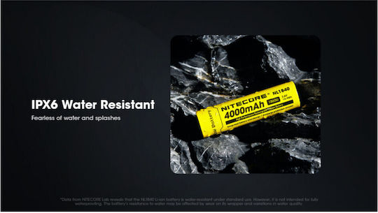 NiteCore Επαναφορτιζόμενη Μπαταρία 18650 4000mAh 3.6V 1τμχ