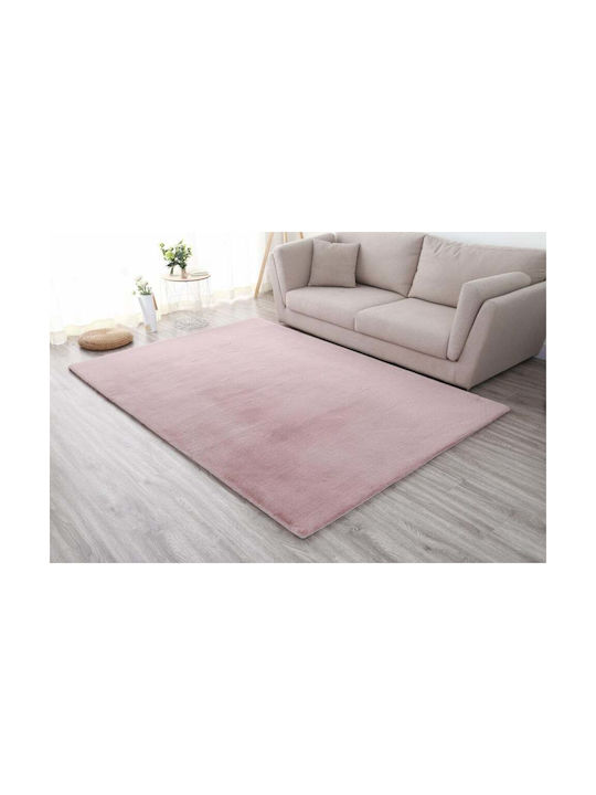 Heinner Rug Rectangular Shaggy Pink