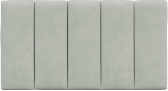vidaXL Fabric Bed Headboard Pillow Light Gray 90x45cm