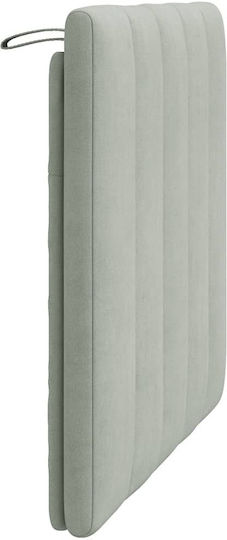 vidaXL Fabric Bed Headboard Pillow Light Gray 90x45cm