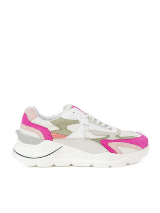 D.A.T.E. Damen Sneakers Fuchsie