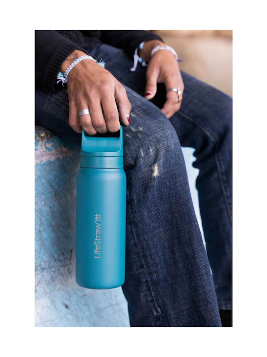 Lifestraw Παγούρι Ανοξείδωτο με Φίλτρο 650ml Γκρι