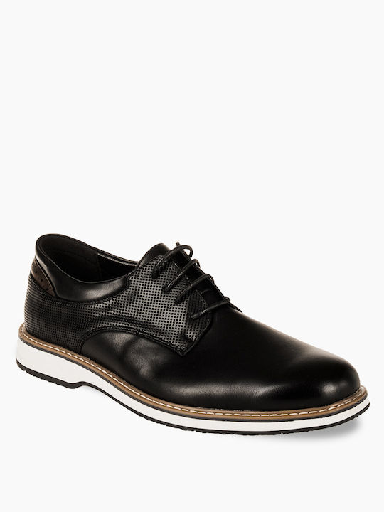 Atlanta Leder Herren Freizeitschuhe Schwarz