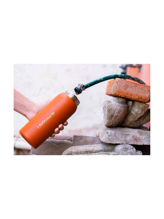 Lifestraw Бутилка Неръждаема стомана с филтър 650мл Оранжев