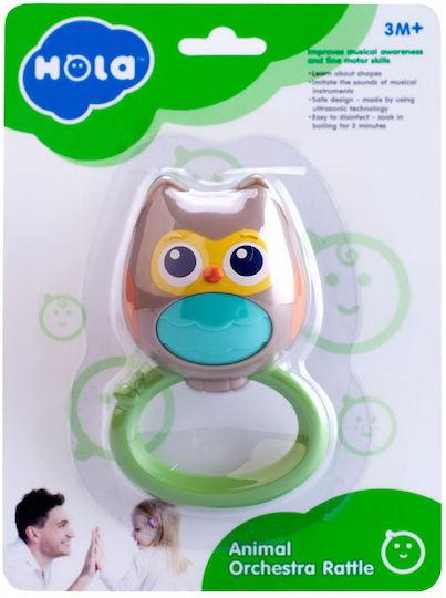Hola Toys Hola Toys Baby Rassel Eule für 3+ Monate
