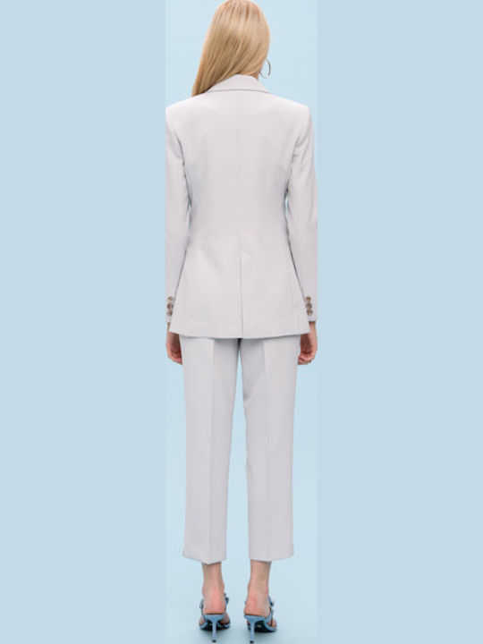 Passager Women's Waisted Blazer Grey