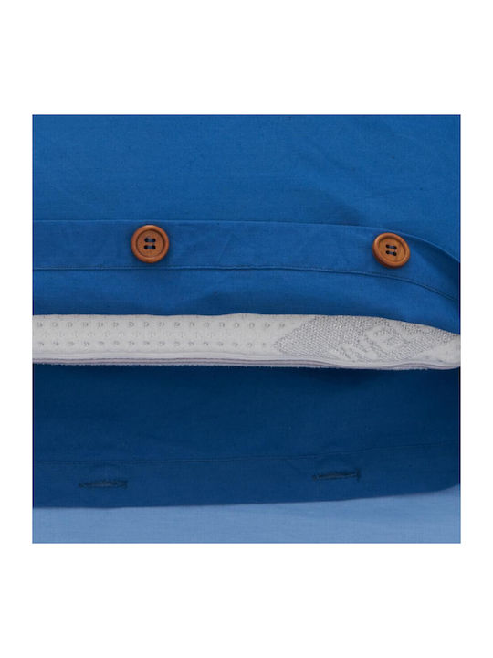 Heinner Σετ Σεντόνια Διπλά 200x220εκ. Blue (4τμχ)