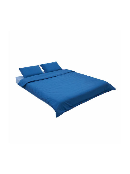 Heinner Σετ Σεντόνια Διπλά 200x220εκ. Blue (4τμχ)