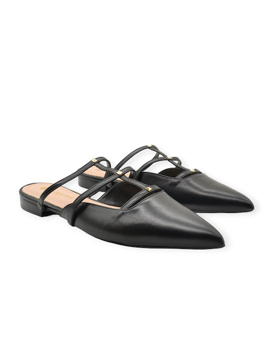 Hawkins Premium Heel Mules Black