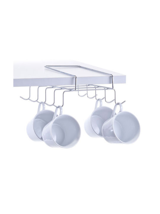 Zeller Κρεμάστρα Κουζίνας Inox 19x28x8εκ. Γκρι