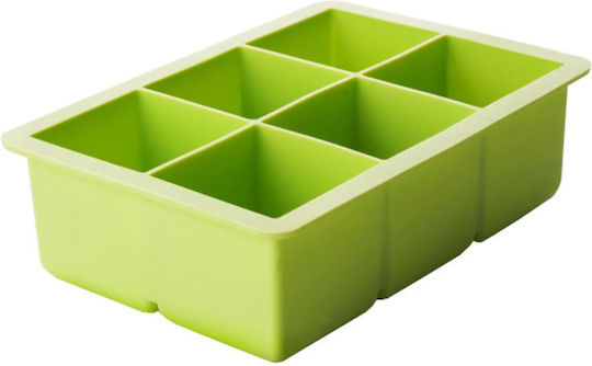 Ibili Eiswürfelform aus Silikon 6 Plätze Grün
