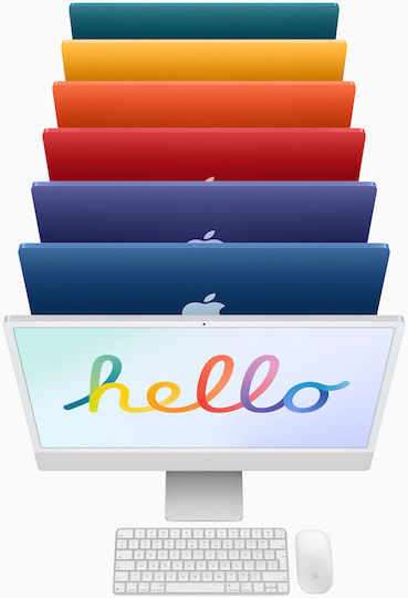Macデスクトップ Apple iMac 24inch 2021 M1 8GB SSD 256GB 24-inch iMac Price | M1, 8GB, 256GB, 8-core GPU (Orange) | Best Deals
