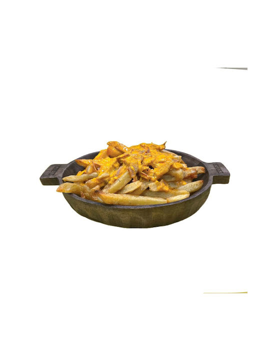 Karni Serving Bowl Round Wooden