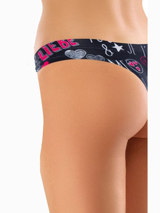 MEMEME LOVE SCRATCH THONG Multicolor