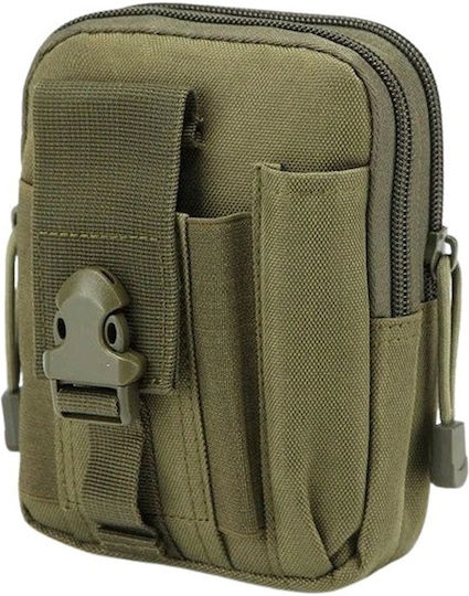 Militärische Tasche Taille aus Polyester Grün 1Es