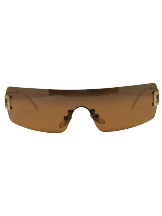 Bvlgari Sunglasses with Brown Metal Frame and Brown Lens BV524 109/60