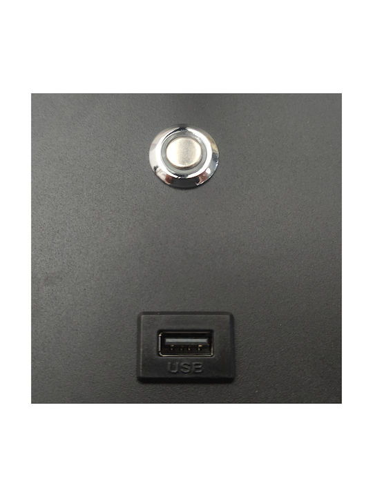 Alphab2b Φωτιστικό Τοίχου LED Μαύρο 12x16.5x12εκ.