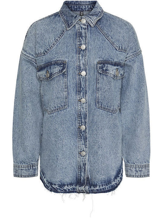 Damen Blau Overshirt