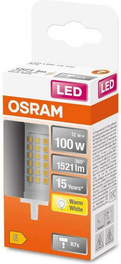 Osram Λάμπα LED 12W 78mm για Ντουί R7S Θερμό Λευκό 1521lm