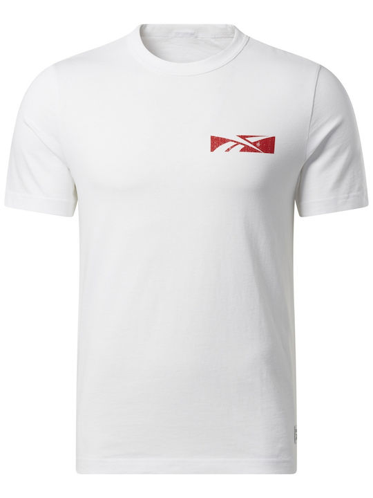 Reebok T-shirt Bărbătesc cu Mânecă Scurtă Alb