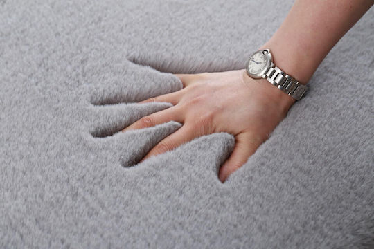 Heinner Hrfrug140gri Χαλί Ορθογώνιο Shaggy Γκρι 70x140cm