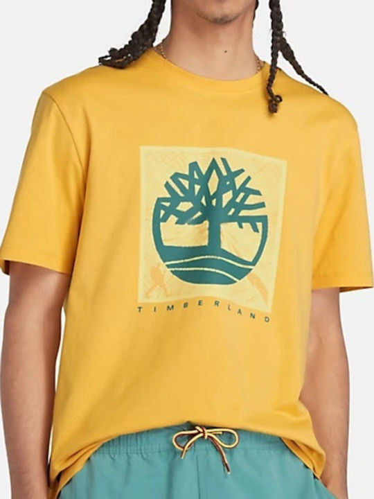 Timberland Men's Short Sleeve T-shirt Yellow