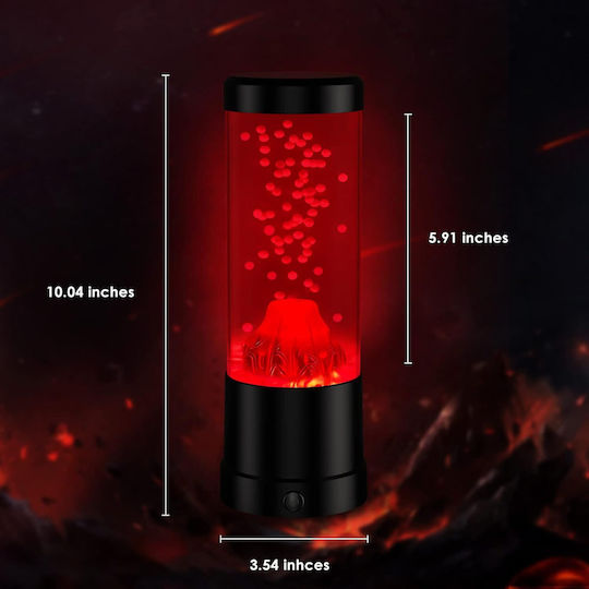 Lampă vulcanică /Lampă decorativă lavă roșie lampa vulcanică Fr444