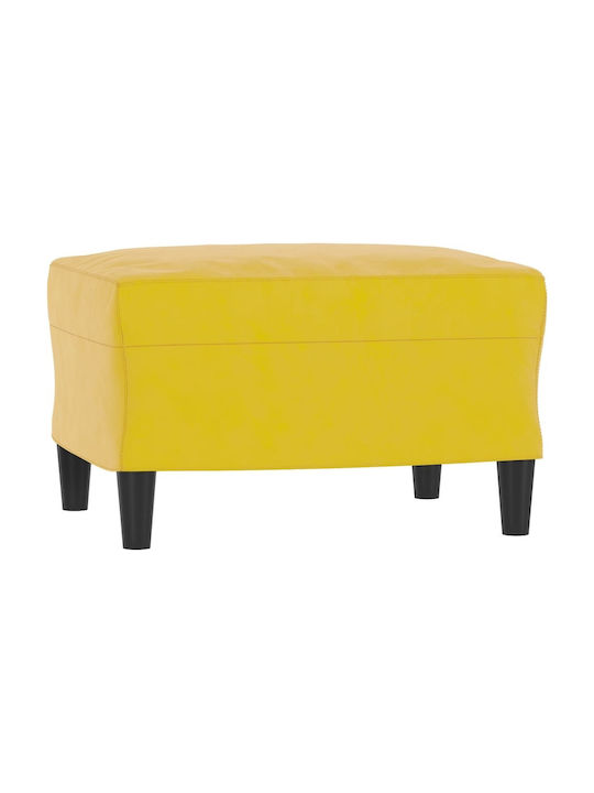 Living Room Furniture Set 2-Seater & 2-Seater & Stool Yellow