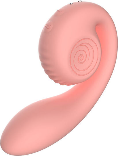 Snail Vibe Διπλός Δονητής 19cm Ροζ