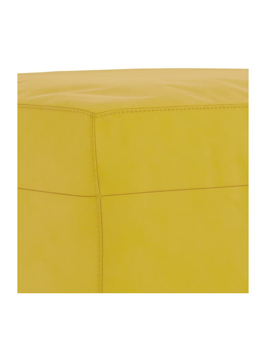 Living Room Furniture Set 2-Seater & 2-Seater & Stool Yellow