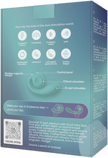 Snail Vibe Dublu Vibrator 19cm