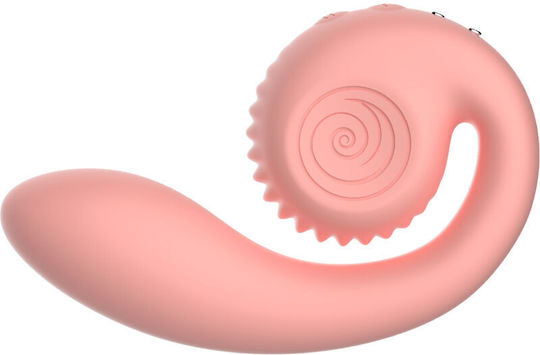 Snail Vibe Διπλός Δονητής 19cm Ροζ