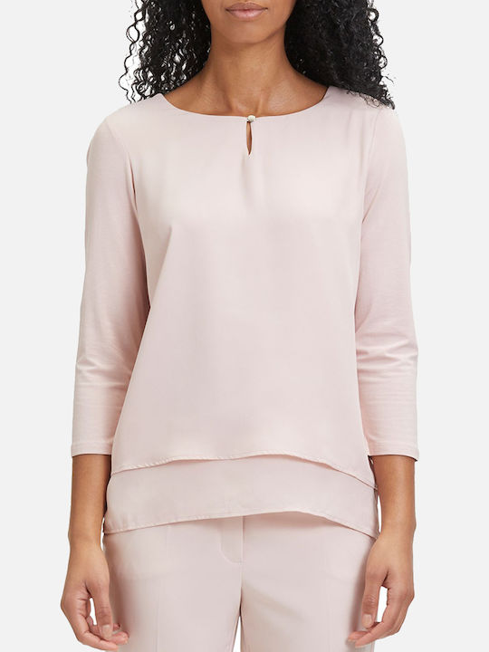 Betty Barclay Damen Bluse mit 3/4 Ärmel Nude