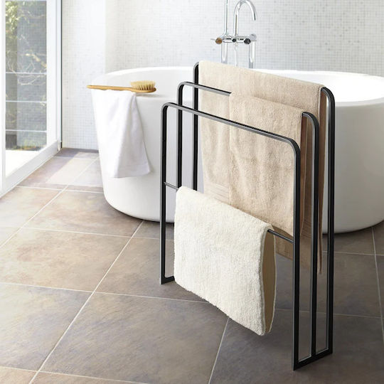 Yamazaki Raft de haine de Baie Simplu ​70x81cm Negru