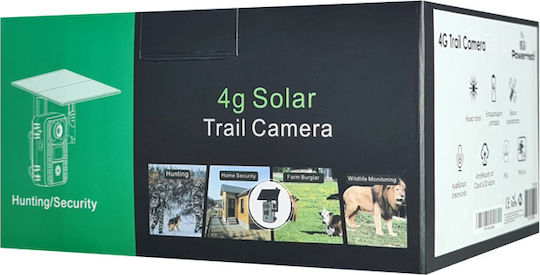 Powertech Night Vision Hunting Camera with Motion Detection Smart Solar 4MP, 4G, PIR, SD, IP66