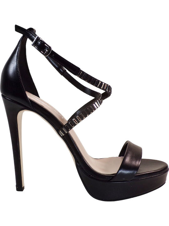 Leather Sandals Black