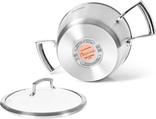 Fissman Millenium Βαθιά Ανοξείδωτη Κατσαρόλα 5.6lt / 24cm