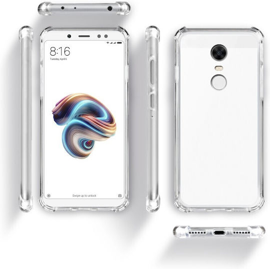 Задна корица Силикон 0.5мм Прозрачен (Redmi 5 Plus)