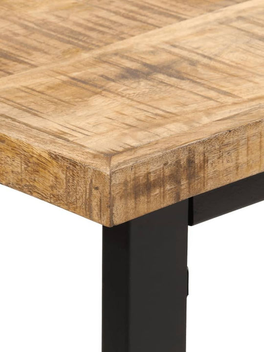 Table Dining Room from Solid Wood & Metal Mango 110x55x75cm