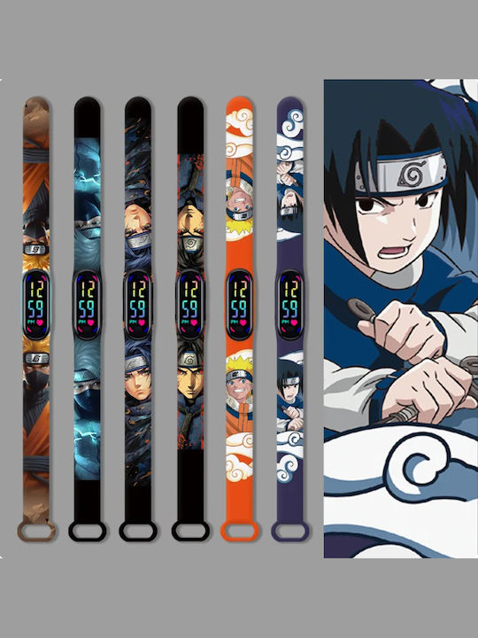 Wasserdichte Naruto Kinderuhr mit Led-Anzeige Ag-050 Braun