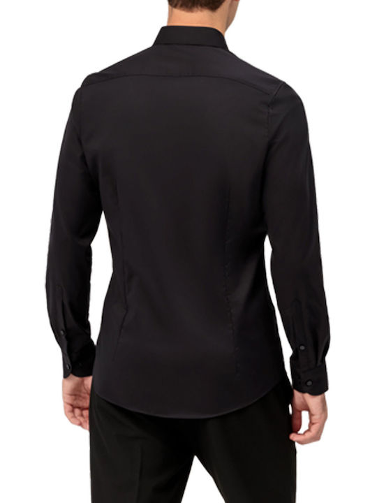 Olymp Level 5 Body Fit Men's Shirt Long Sleeve Cotton Black