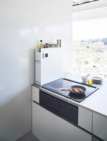 Yamazaki Wall Shelf Inox 93x52.5x12.5cm White