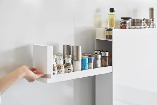 Yamazaki Wall Shelf Inox 93x52.5x12.5cm White