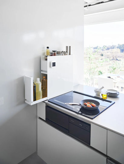 Yamazaki Wall Shelf Inox 93x52.5x12.5cm White