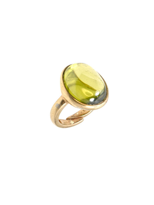 Elor Women's Gold Plated Silver Ring