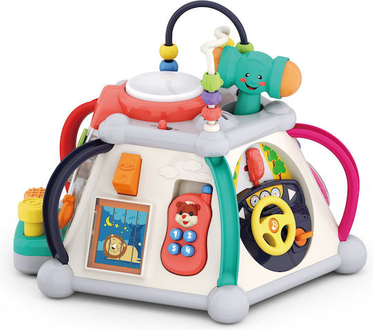 Hola Toys Играчка пирамида със светлина и звуци за 18++ месеца