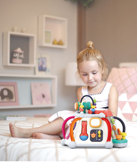 Hola Toys Играчка пирамида със светлина и звуци за 18++ месеца
