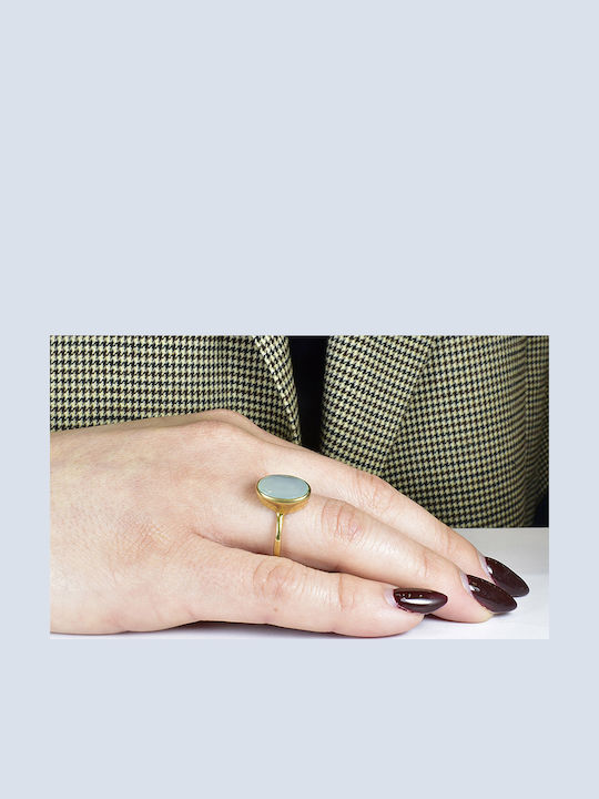 Elor Damen Ring aus Silber Vergoldet